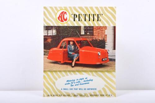 AC: A 1950's AC 'PETITE' brochure