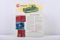 AC: A 1950's&nbsp;AC 'PETITE'&nbsp;brochure - 3