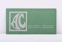 AC: An&nbsp;1937&nbsp;AC model range brochure. with Price List & Optional Extra cards