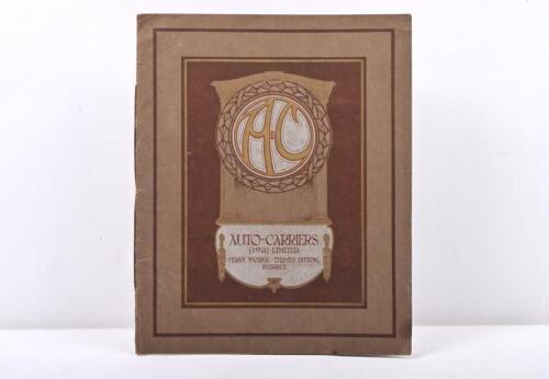4 · AC: A 1913 AUTO-CARRIERS (AC) Cyclecar sales brochure