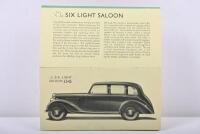 ALVIS: A&nbsp;1937 ALVIS - 'The NEW SEVENTEEN' sales brochure - 2