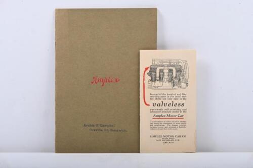 AMPLEX: An early 'AMPLEX EDUCATION' instructive booklet. 'valveless' booklet