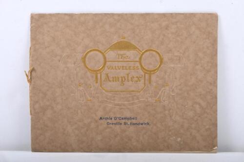 12 · AMPLEX: An early 'The VALVELESS Amplex' sales brochure