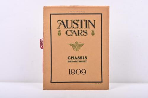 18 · AUSTIN: A 1909 AUSTIN CARS - 'CHASSIS DEPARTMENT' sales brochure