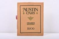 AUSTIN: A 1909&nbsp;AUSTIN CARS - 'CHASSIS DEPARTMENT' sales brochure
