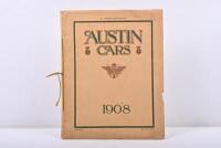 AUSTIN: A 1908&nbsp;AUSTIN CARS model range sales brochure