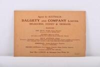 AUSTIN: A 1909&nbsp;AUSTIN CARS - '15 H.P. LIGHT CAR CATALOGUE'&nbsp; - 4 CYLINDER LIGHT CAR. 'Agents for AUSTRALIA - DALGETY AND COMPANY LIMITED' details to rear cover - 3