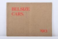 BELSIZE: An original 1913 BELSIZE CARS. model brochure (No. 243)