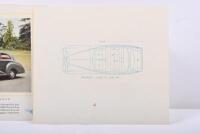 BENTLEY: A collection of five 1950's colour, black white plates on white card depicting 'Drophead Foursome Coupe', 'Four-Door Sports Saloon', 'Two-Door Sports Saloon' Bentley models - 5