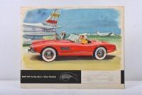 BMW: A rare 1950's sales brochure for the BMW 507 Roadster and BMW 503 Convertible and Coupe. German Edition