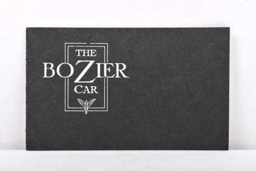 BOZIER: An original 1914 'The BOZIER CAR' sales brochure