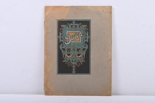 BUICK: An original 1930's Buick model range brochure for Master and Standard Models