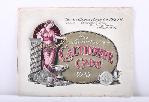 CALTHORPE: A Calthorpe Motor Co sales brochure. 1913