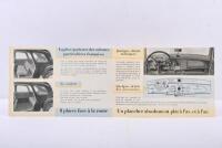 CITROEN: An original 1954 'CITROEN - LA FAMILIALE 11 CV' four page sales brochure. French text - 2