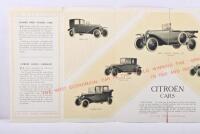 CITROEN: An original and early 'THE 10 HP CITROEN' fold out sales brochure - 4