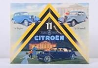 CITROEN: An original 1954 'CITROEN - TRACTION AVANT 11' four page sales brochure