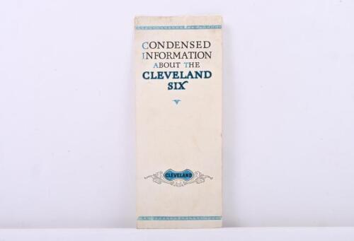 Cleveland: An Original 'Condensed Information About The Cleveland Six' Brochure