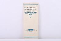 CLEVELAND: An original 'CONDENSED INFORMATION ABOUT THE CLEVELAND SIX' brochure