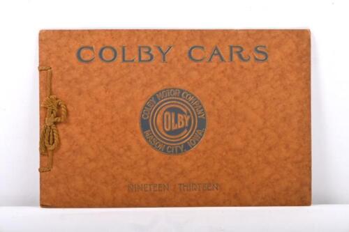 Colby: A '1913 Colby Cars - Nineteen Thirteen' Brochure