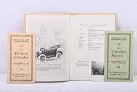 COLUMBUS: Three COLUMBUS ELECTRIC items of literature from 1912 - 2