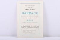 DARRACQ: A 1913 'BRIEF SPECIFICATION OF THE 1913 10 H.P. 4-cylinder DARRACQ (TYPE L13) three fold brochure