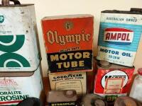 GARAGENALIA: A collection of garagenalia including tins, bottles and boxes - 6