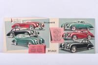 DELAHAYE: An original 1951 'DELAHAYE DELAGE&nbsp;GFA' four page colour sales brochure - 5