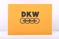 DKW AUTO UNION: An impressive 1939 DKW AUTO UNION model range sales brochure. German text