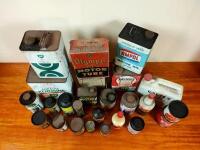 GARAGENALIA: A collection of garagenalia including tins, bottles and boxes - 8