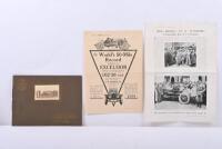 EXCELSIOR: A 1913 EXCELSIOR CARS sales brochure. 14/20 h.p., 20/30 h.p. and 25/35 h.p. Models details