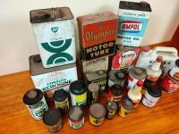 GARAGENALIA: A collection of garagenalia including tins, bottles and boxes - 9