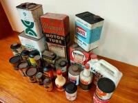 GARAGENALIA: A collection of garagenalia including tins, bottles and boxes - 10