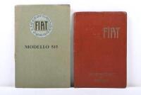 FIAT: Two Fiat MODEL 519 literature&nbsp;items. 'FIAT MODELLO 519' & 1927 issue of&nbsp;'USE AND MAINTENANCE of car model 519' (N. 2121)