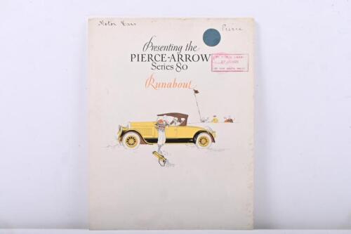 202 · PIERCE-ARROW: A circa 1927 'Presenting the PIERCE-ARROW Series 80 - Runabout' four page sales brochure