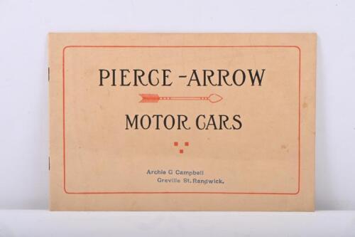 203 · PIERCE-ARROW: A 1912 'PIERCE-ARROW MOTOR CARS' sales brochure