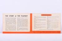 PLAYBOY: A 1948 PLAYBOY fold out&nbsp;sales brochure - 2