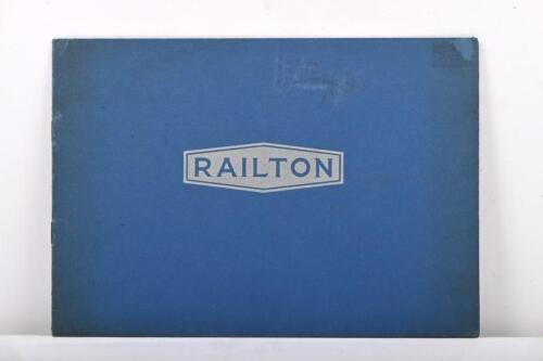 RAILTON: A circa 1930's RAILTON sales brochure. Monochrome model pictures