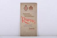 RAPID: A 1908 SOCIETA TORINESE AUTOMOBILI - 'RAPID' - sales brochure