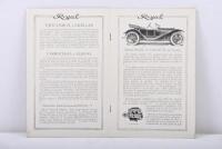 REGAL: A 1913 'AUTOMOBILES Regal' model range sales brochure - 2