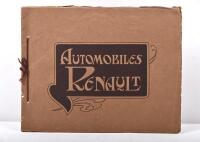 RENAULT:&nbsp;A 1913 sales brochure for AUTOMBILES RENAULT