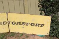DUNLOP: A large &lsquo;DUNLOP MOTORSPORT&rsquo; tin sign ex- Surfers Paradise International Raceway (740cm wide). - 5