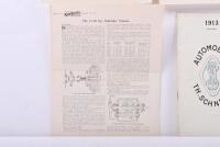TH.SCHNEIDER: A collection of publications related to TH. SCHNEIDER. 1913 'TH. SCHNEIDER MOTORS' model range sales brochure, SCHNEIDER racing success sheet & related articles - 3