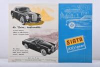 SIATA: A 1951 SIATA XXV anno (1926 - 1951) sales brochure (N. 122)