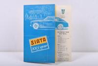 SIATA: A 1951 SIATA XXV anno (1926 - 1951) sales brochure (N. 122) - 3