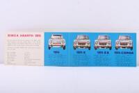 SIMCA: A 1960s SIMCA ABARTH 1150&nbsp;sales brochure - 2