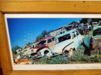 HOLDEN: A large framed panoramic Australiana image of the 'Secret Holden Graveyard' - 2