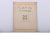 STAVER: A 1913 STAVER MOTOR CARS, STAVER Chicago model range catalogue
