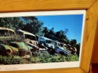 HOLDEN: A large framed panoramic Australiana image of the 'Secret Holden Graveyard' - 4