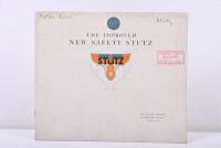 STUTZ: An original 'The Improved New Safety Stutz' sales brochure. Circa 1928
