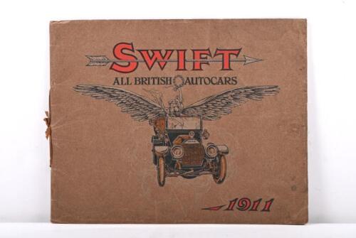SWIFT: An original 2nd Edition 1911 'SWIFT ALL BRITISH AUTOCARS' sales brochure
